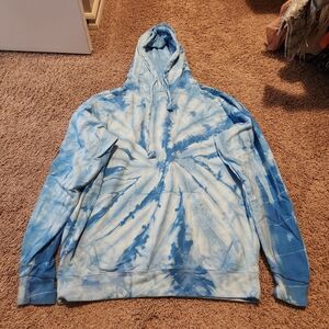 Blue Tie-Dye Hoodie